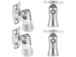 Soportes De Pasamanos De Acero Inoxidable 304 Fundido, Juego De 4 Soportes De Pasamanos Móviles, Para Uso En Interiores, Para Uso En