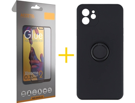 Carcasa + Protector de Pantalla para iPhone 11 ACCETEL Negro
