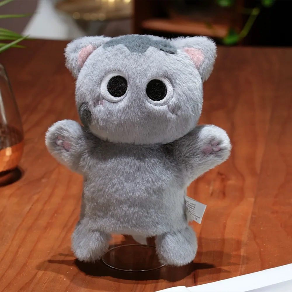 (gris) Marioneta De Mano De Gato, Juguete De Peluche Realista Para Contar Historias, Juguete Interactivo Suave