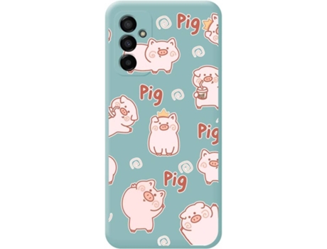 Carcasa para Samsung Galaxy M23 5G TUMUNDOSMARTPHONE Silicona Líquida Dibujos Azul