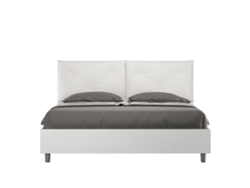 Cama Contenedor Cojines Símil Egos ITYHOME Piel Sintética Blanco (160x200)