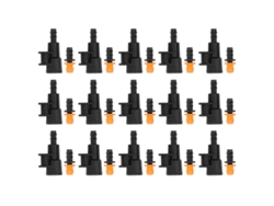 15 Juegos De Conectores De Manguera, Adaptador Para Aspersor Rotativo, Tubo De Soporte G1/2 Pulgada, 8/12 Mm