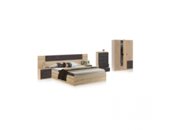 Dormitorio Akari 5C Max Roble Canadian - Óxido 196 x 37 x 156 cm