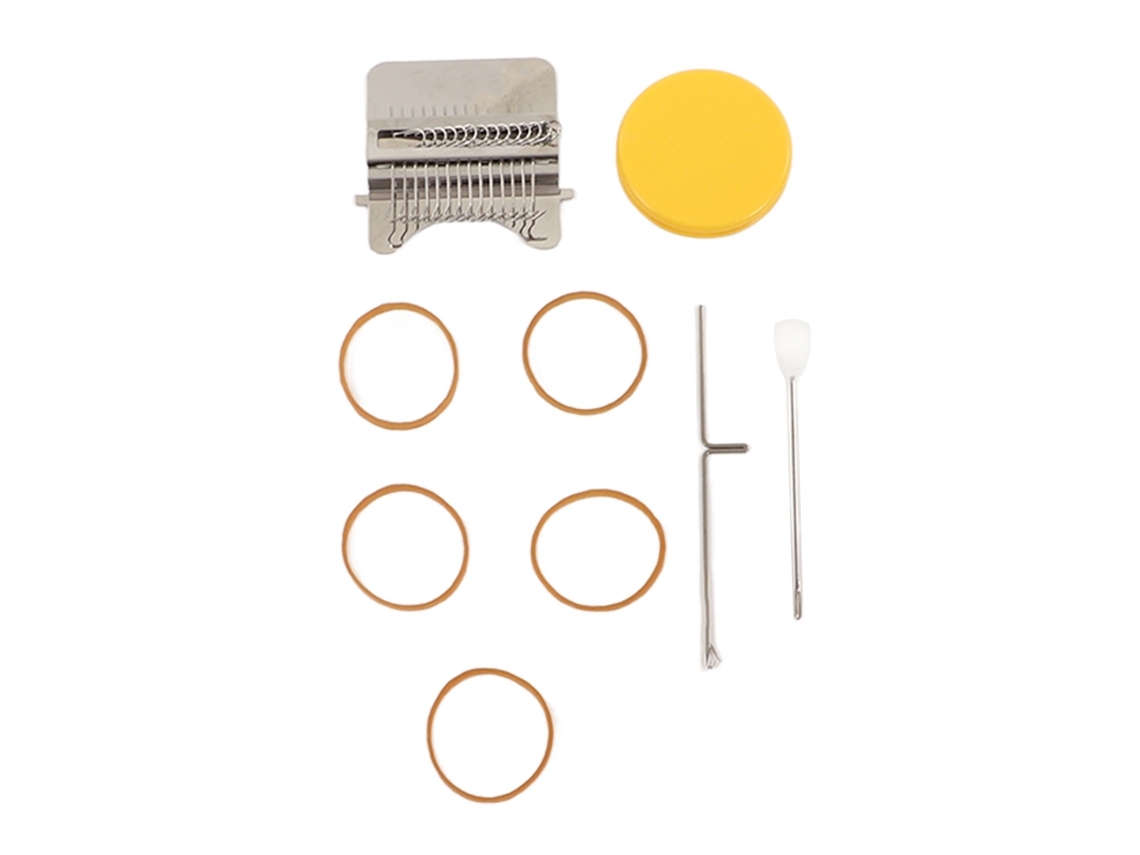 Máquina De Tejer Mini Para Reparar Ropa De Madera Con 14 Alfileres Y Gomas Elásticas Herramienta Diy De Reparación Portátil