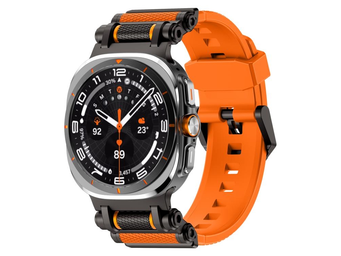 Correa de silicona para Samsung Galaxy Watch Ultra con conector metálico CSYY (47 mm)