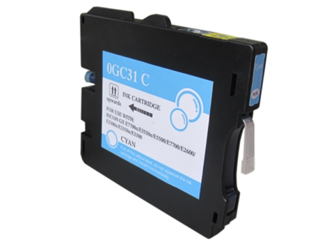 Cartucho de Tinta Compatible Ricoh Gc31 Ciano Tinta de Sublimación (405689 - 405702)