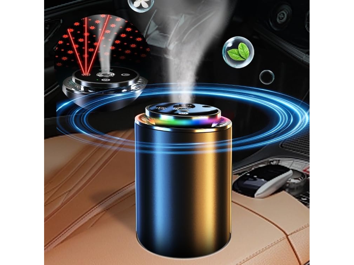 Difusor De Aroma Inteligente Con Proyector De Estrellas, Recargable, Con 4 Concentraciones De Aroma Para Coche Y Hogar (negro)