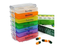 Dosett Fácil de Usar - Caja de Medicamentos con 7 Compartimentos