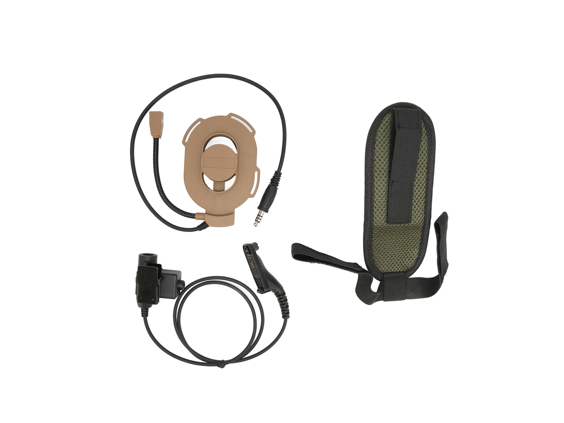 Auriculares Ajustables Unilaterales Para Motocicleta Con Ptt U94 Para Motorola Xir P8268 Dp4400 Marrón