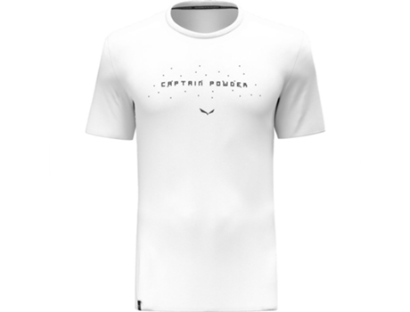 Camiseta de Hombre para Deportes de Nieve SALEWA Pure Cptn Dry Blanco (S)