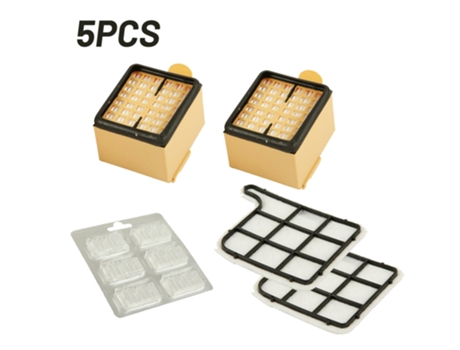 Kit de filtro de bolsa de carbono para aspiradora Vorwerk Kobold Vk 135 136 Sc, piezas de aspiradora, filtros de rebanadas fragantes, caja de filtr...