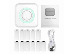 Câmera Infantil com Impressora Térmica Sem Tinta, 12mp, 1080fhd, Tela 2.4'' Brinquedo, Presente Educativo | S/MARCA