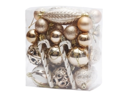 Juego de Bolas Navideñas, Baquetas de Plástico Decorativas TRUYUETY