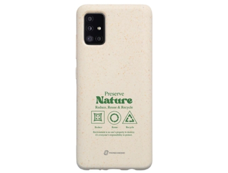 Funda Móvil Oficial Compostable Base para Samsung Galaxy A51 PHONECASES3D Blanco