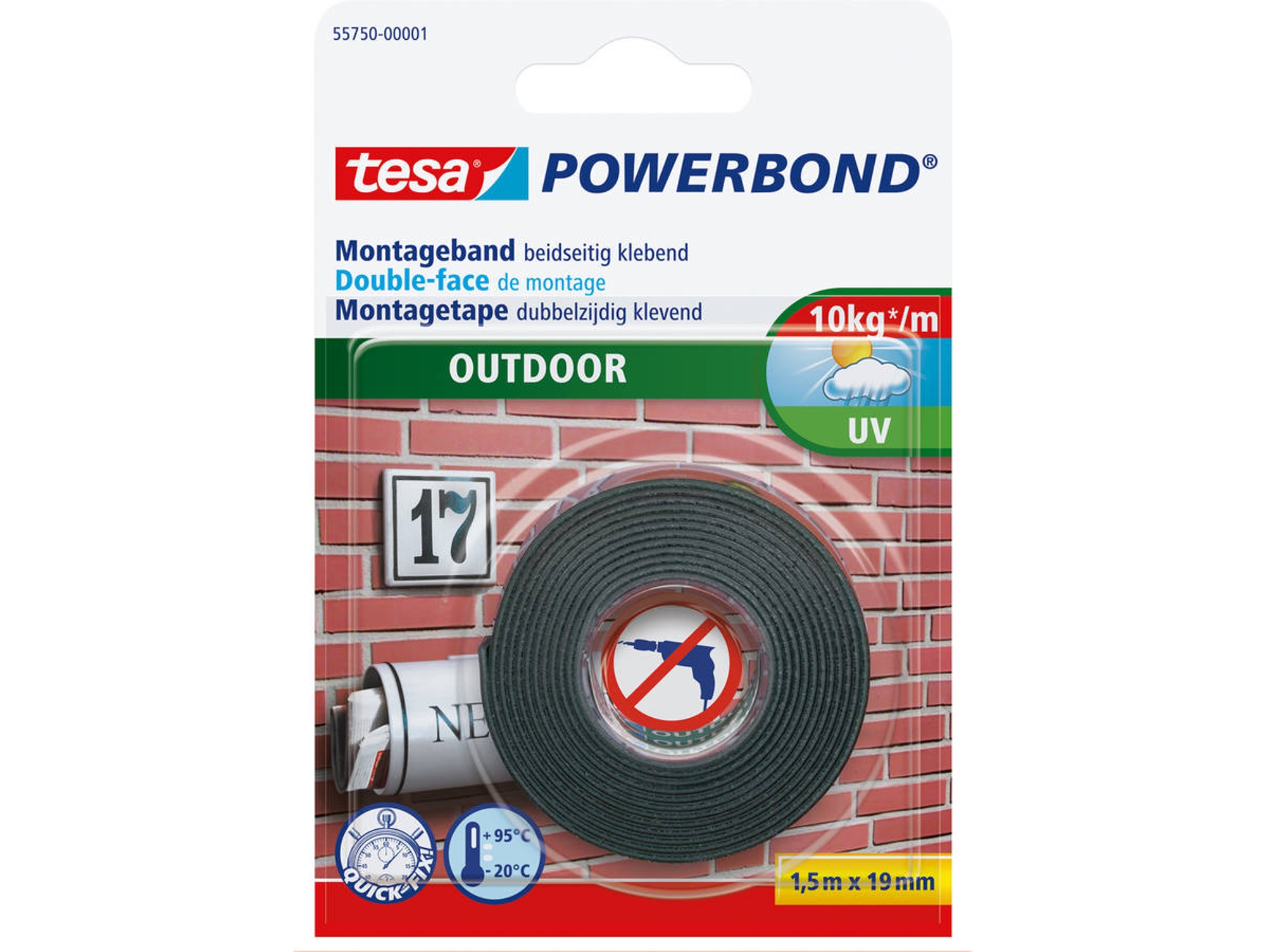 Cinta Adhesiva TESA Powerbond Outdoor 1,5 m