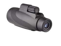 Monocular 12x50 de alta potencia con prisma, impermeable, antivaho y antigolpes, ideal para senderismo y observación de aves (negro)