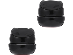 Juego De 2 Soportes Magnéticos Para Teléfono De Coche Con Forma De Gato Y Giratorios.