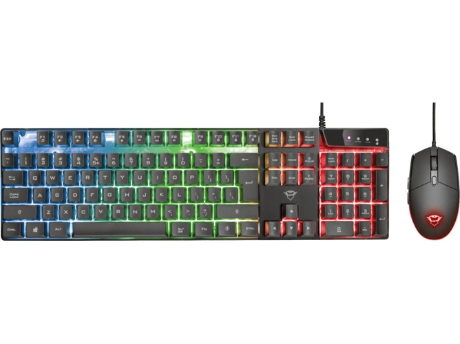 TECLADO+RATO GAMING TRUST GXT 838 AZOR