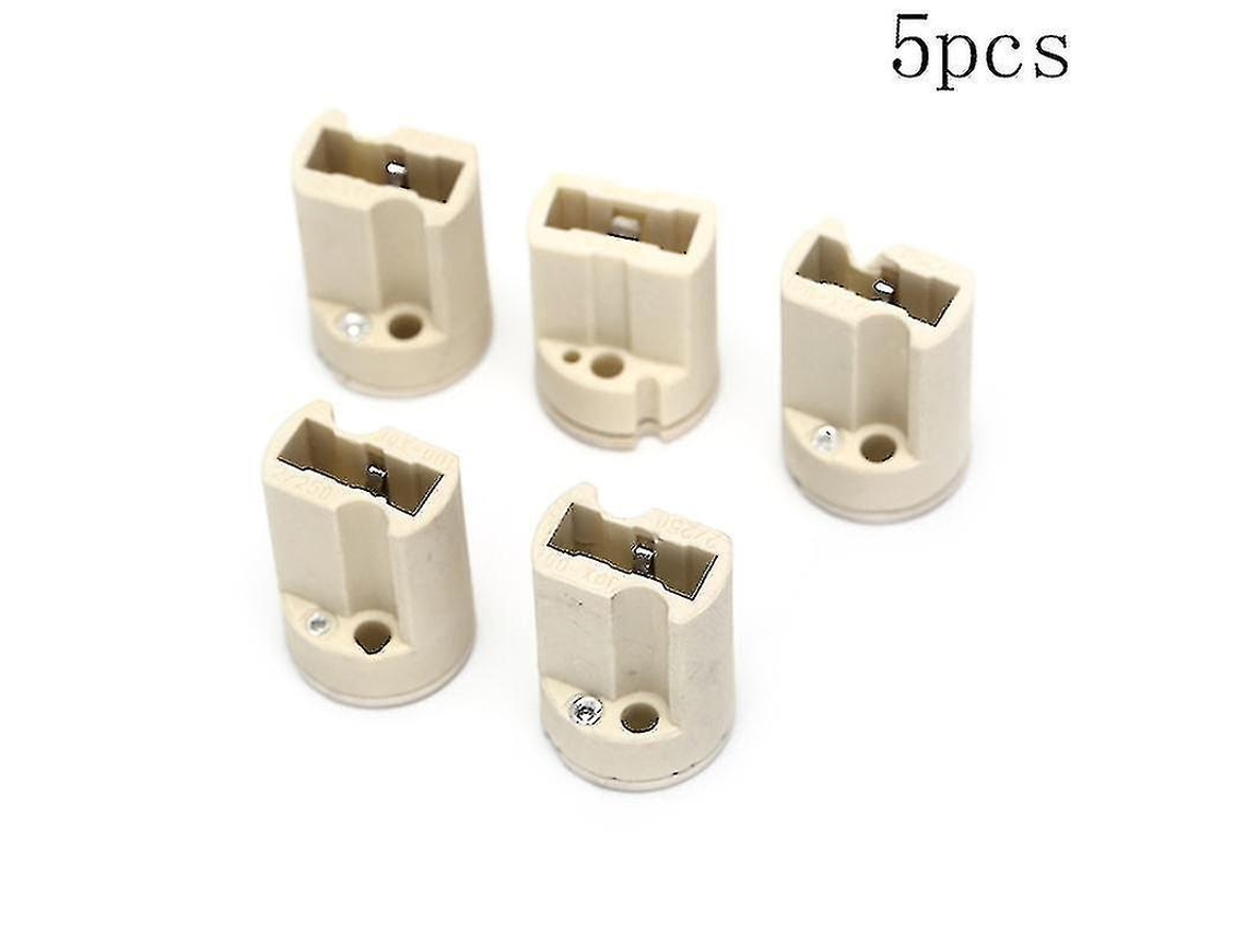 Omni-5 Piezas Convertidor De Base De Lámpara G9, Adaptador De Sockete Para Bombillas Halógenas Led, Cerámica 110-220v 3a