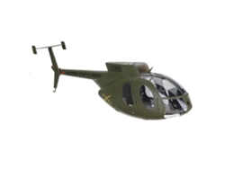 Tail Wingeachine E220s Md500 Rc Helicopter Spare Parts Green Nose Cover Set / Tail Wing / Canopy