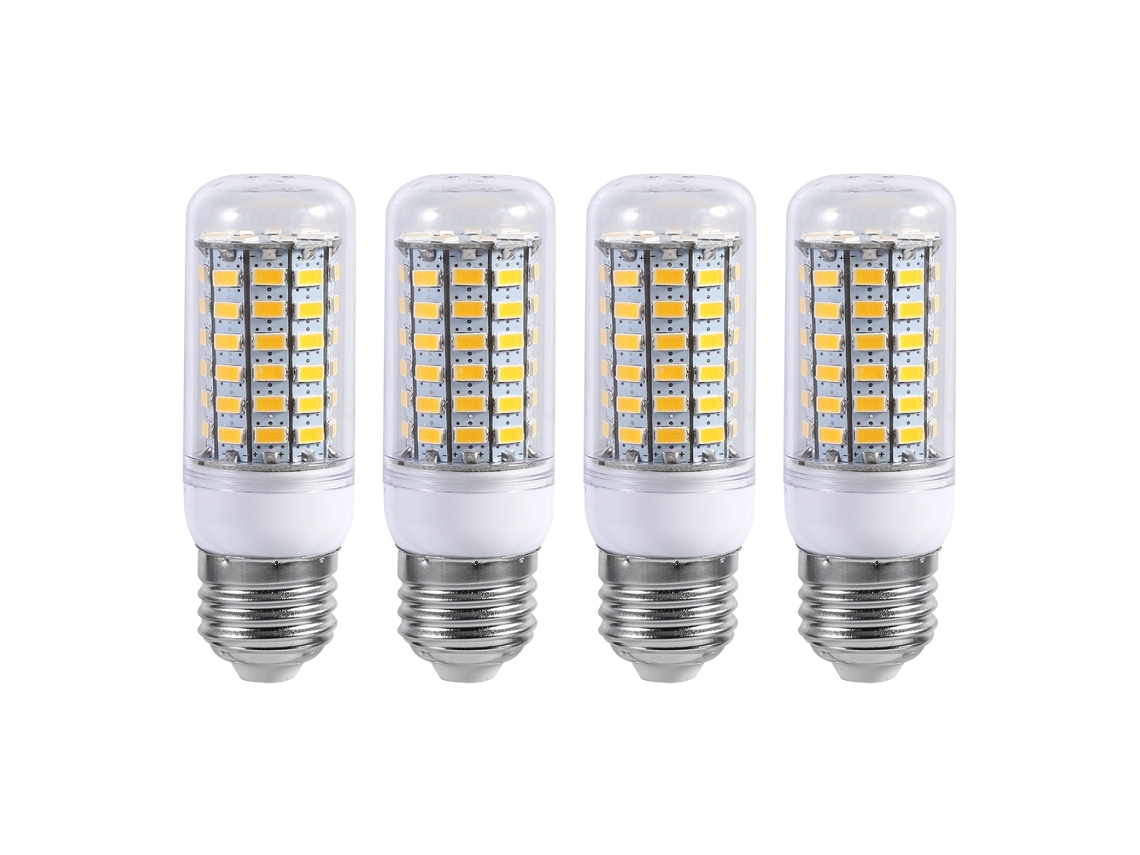 4 Bombillas Led E27 De 10 W Y 220 V, Luz Blanca Cálida, Para Reemplazo En Techos Domésticos - Duraderas