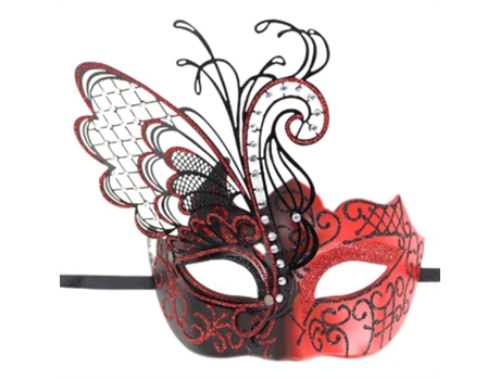 Butterfly Half Face Mask Plastic Metal Woman Party Props Halloween Cosplay Mask HHZ