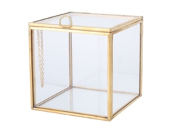 Maceta Geométrica De Vidrio Con Borde Dorado Para Plantas Suculentas. Contenedor Para Decoración Del Hogar Y El Jardín