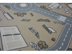 Moqueta Antideslizante Infantil Street Beige (200 x 250 cm)