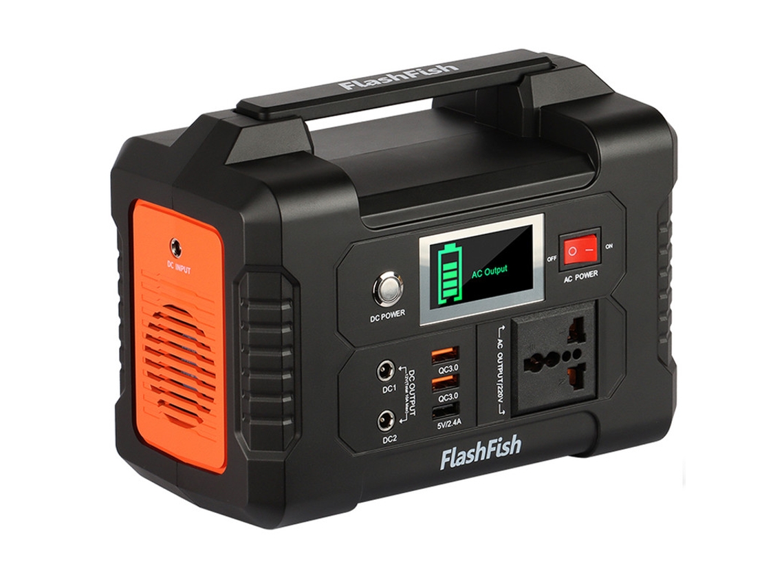 Central eléctrica portátil, generador solar, batería de respaldo FLASHFISH E200 40800Mah 151Wh 200W