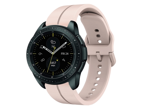 Correa de reloj inteligente para Samsung Galaxy Watch 42 mm 20 mm Silicona (Rosa)