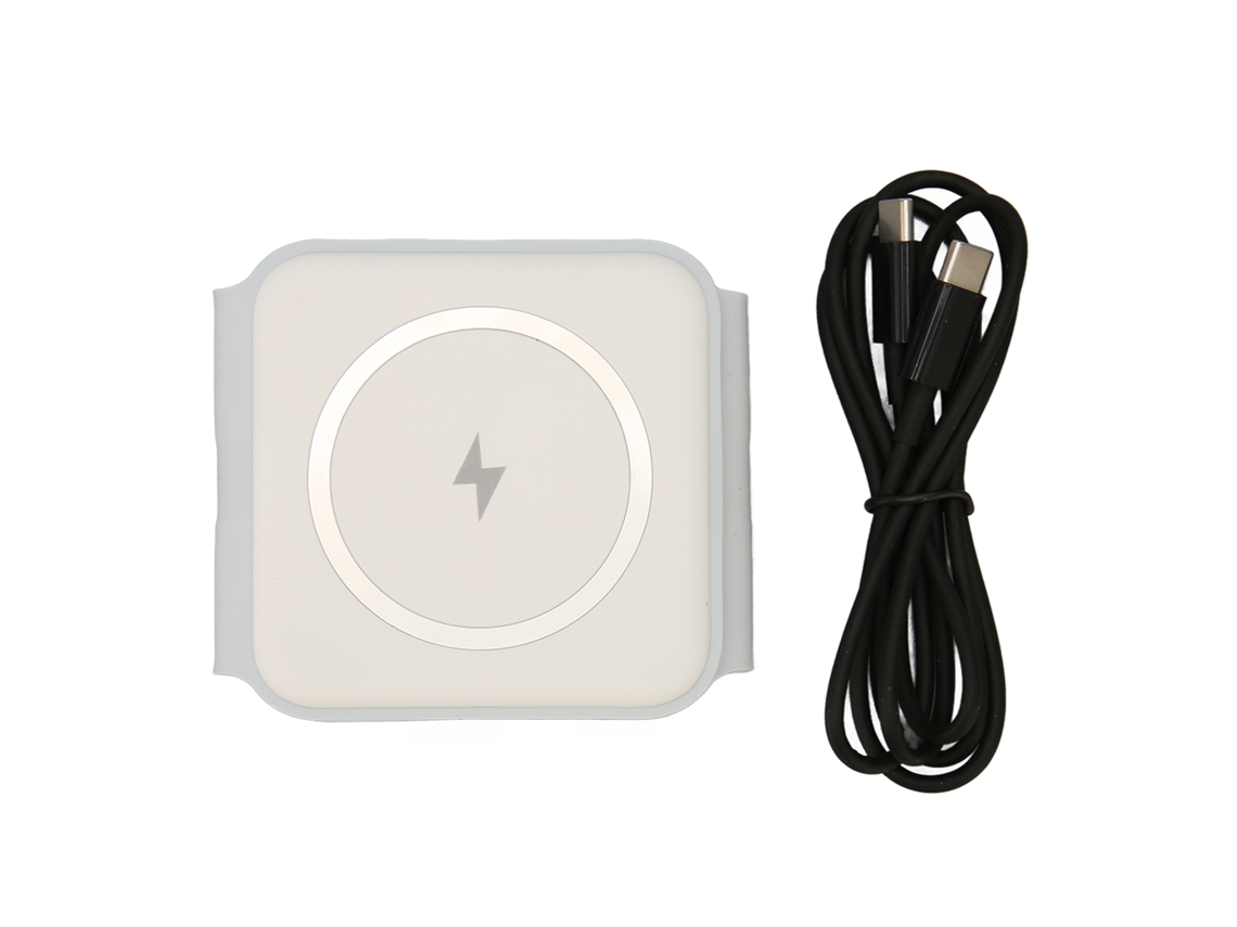 Cargador Inalámbrico 3 En 1, Compatible Con Usb-c, Para Iphone, Auriculares Y Reloj Inteligente.