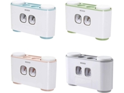 Dispensador Automático Multifuncional De Pasta De Dientes Y Soporte Para Cepillos De Juego De Para