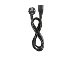 Cable De Energía Ac De 10a, 5ft, 3 Pines Para Pc, Color Negro Luz Dourada