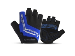 Guantes de ciclismo con protección, de medio dedo, antideslizantes, absorbentes de impactos y transpirables para bicicletas de montaña y carretera.