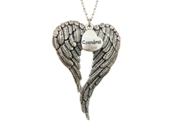 Colgante navideño en forma de corazón con el brazo de un ángel para mamá, papá y familia. Regalo de Navidad. Hengjian.