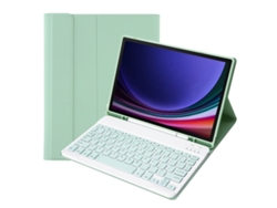 Funda con teclado Bluetooth para tableta Samsung Galaxy Tab S10 Fe 10.9 SM Sx520/x526b con soporte para lápiz Zruxe