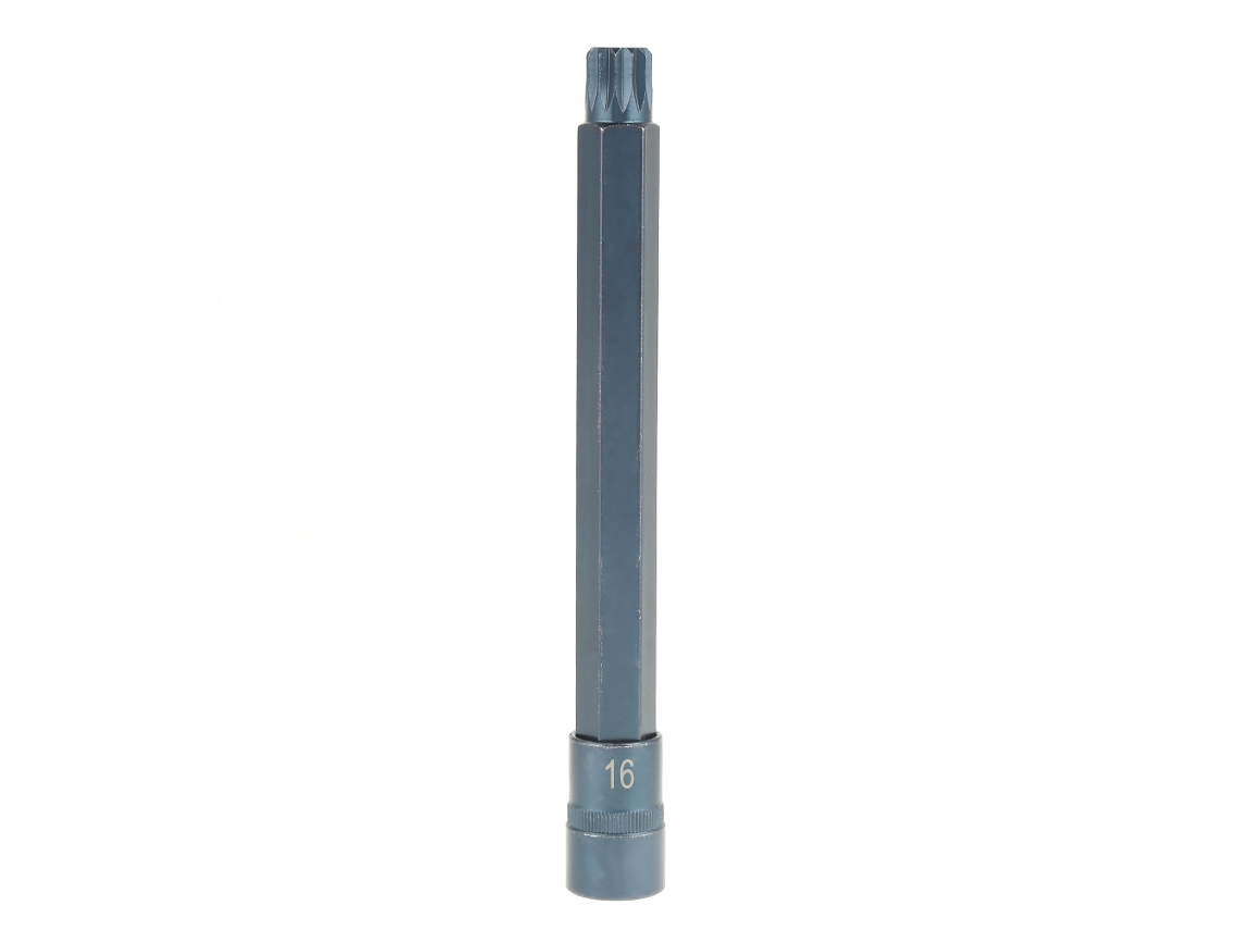 Adaptador de vaso para destornillador eléctrico de 12 puntas de 1/2" y 200 mm (M16) Herramienta de apriete