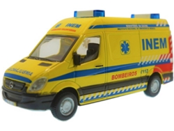 Vehículo BURAGO Mercedes Benz Sprinter Bomberos Portugueses 1:50 (Edad Mínima: ‍3)