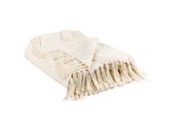 Manta BELIANI Khari (Beige - Algodón - 125 x 150 cm)