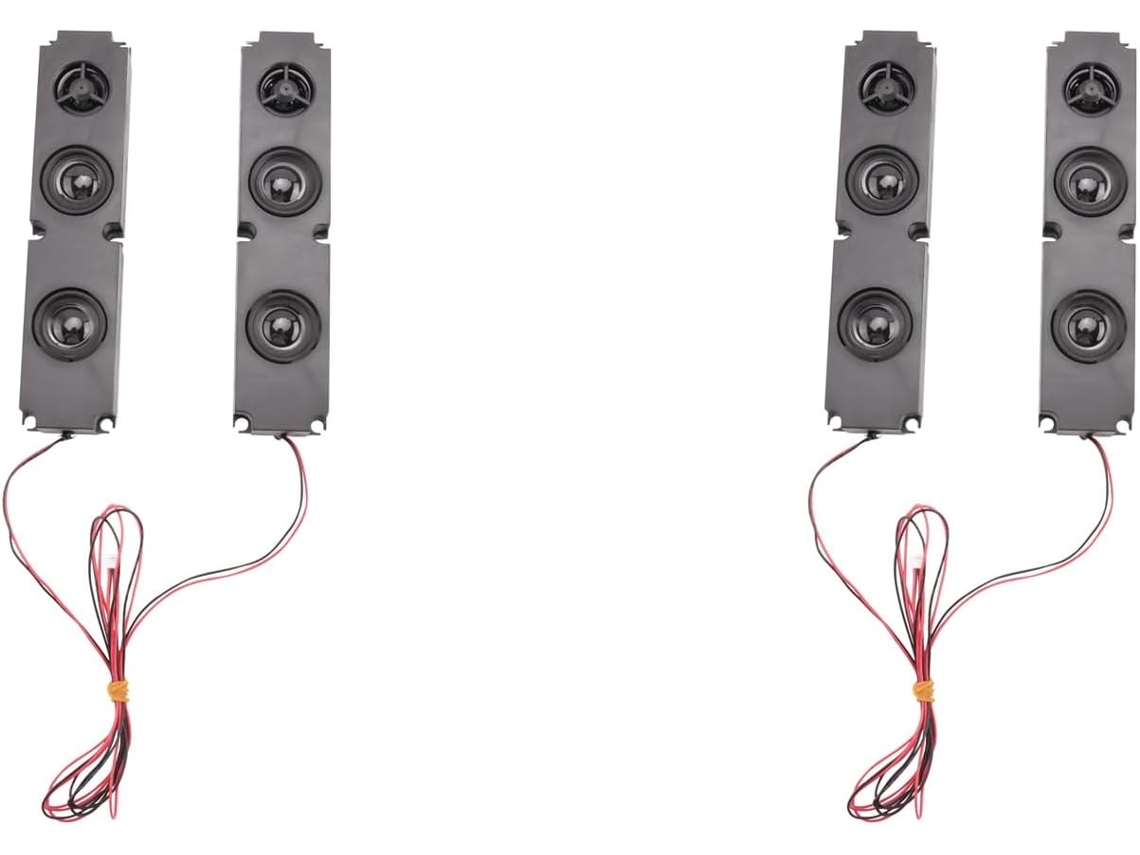 4 Unidades De 8 Ohmios, 10 W, Caja Larga, Diafragma De Altavoz Subwoofer Completo Con Pantalla Lcd