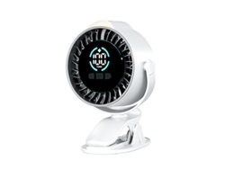 Ventoinha De Mesa Clipada Silenciosa Recarregável Com Luz Noturna Led, 100 Velocidades, Branco Gertiz