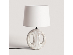 LEDKIA Lámpara de Mesa Madera Chandra ILUZZIA Blanco