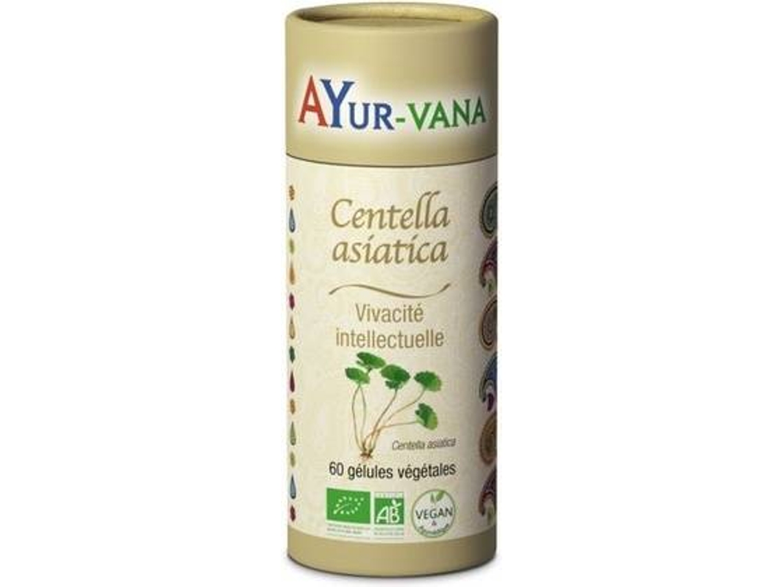 Complemento Alimentar AYUR-VANA Centella Asiática Bio (60 cápsulas de 320mg)