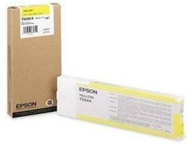 Cartucho de tinta original EPSON, T6064 220 ml , Amarillo, C13T606400