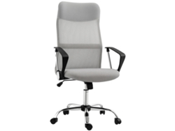 Silla De Oficina Gris Claro Con Reposacabezas