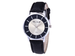 Reloj De Pulsera Analógico De Cuarzo Con Correa De Pu Para Hombres, Moda (negro)