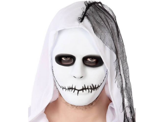 Máscara DISFRAZZES Fantasma Con Boca Cosida (Talla: Talla Universal)