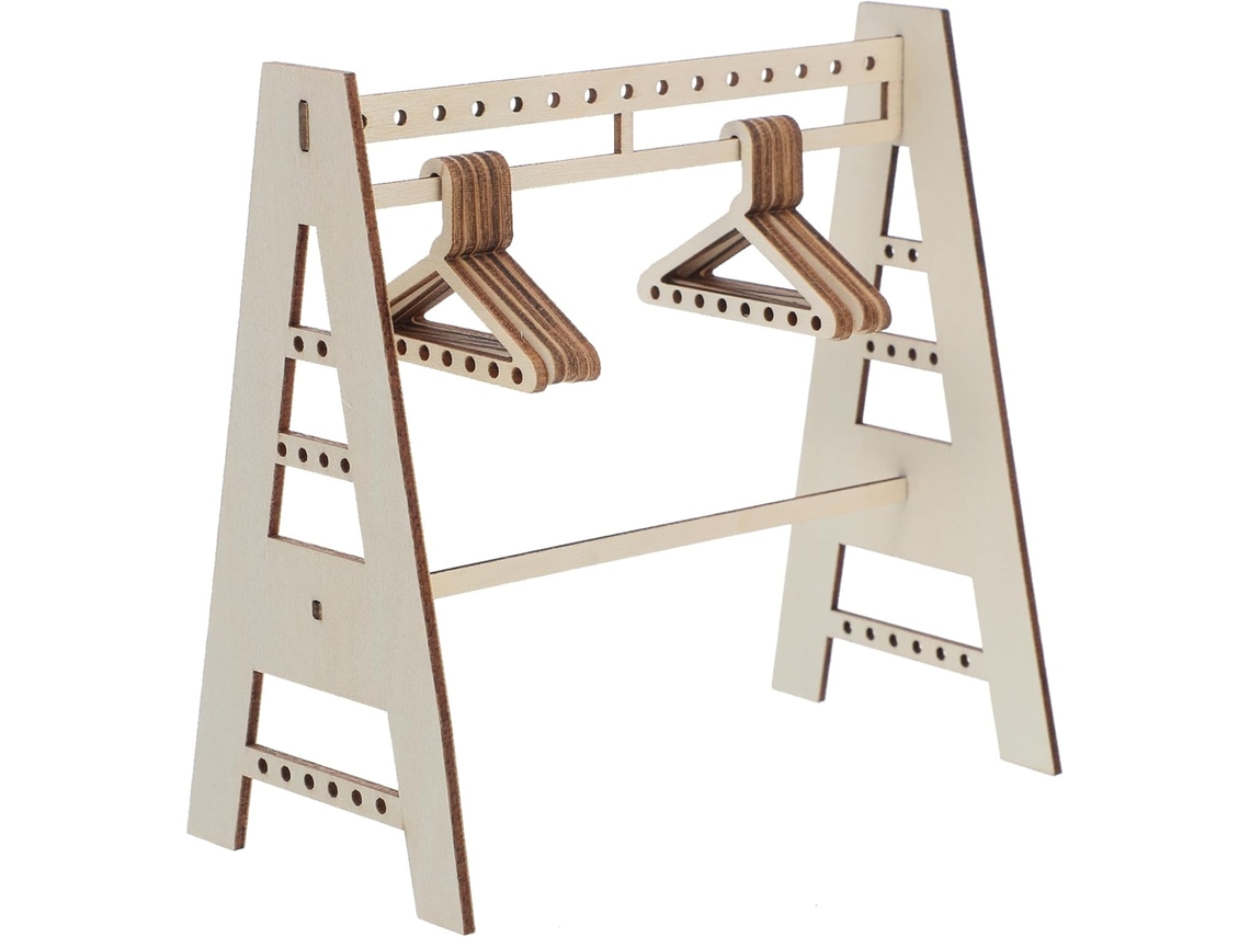 Soporte Multifuncional Madera Collares Diseño Compartimentos Único Elegante Organizador Joyas Decoración