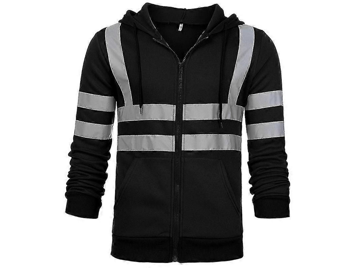 Chaqueta De Trabajo Hombre Alta Visibilidad Talla 4xl Negra Poliéster Tallas M L Xl 2xl 3xl 4xl Negro