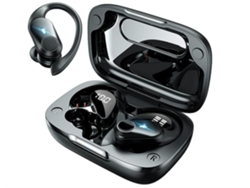 Auriculares YEMAESRE estéreo con cancelación de ruido y graves profundos con Bluetooth, color negro